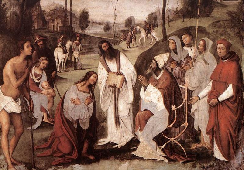 COSTA, Lorenzo Conversion of St Valerian dfg oil painting image